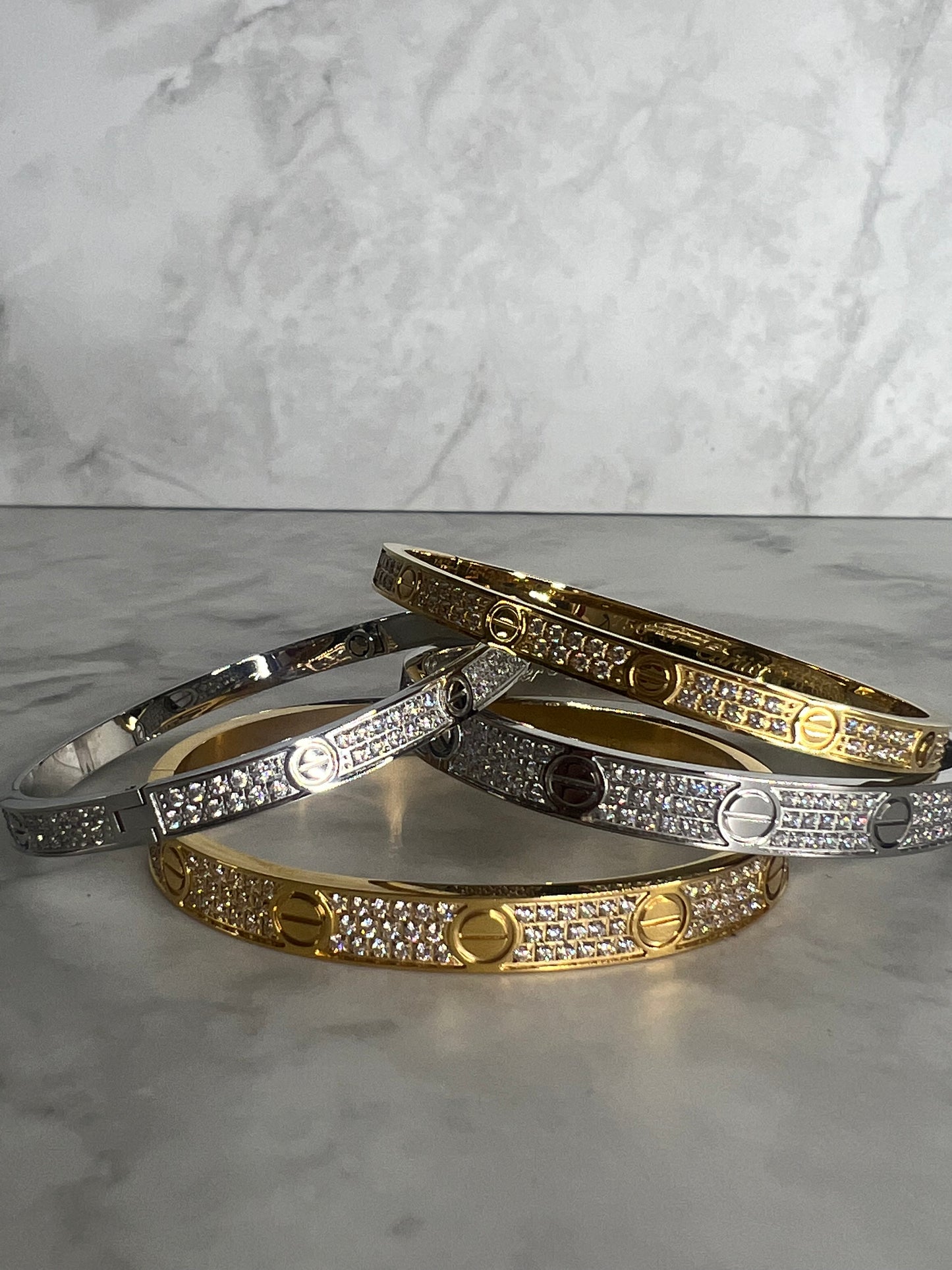 Classic paved bangle